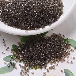 (DB0123) Прозрачный Дымчато-оливковый Блеск Бусины miyuki delica, цилиндр, японский бисер, 11/0, (дБ 0123) прозрачный дымчатый оливковый блеск, 1.3x1.6 мм, отверстия: 0.8 мм, около 10000 шт / мешок, 50 г / мешок