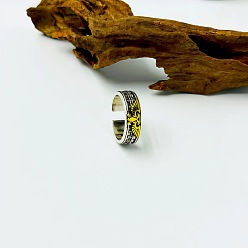 Plata Antigua & Dorada Anillos abiertos de aleación para brazaletes de hombre, águila, plata antigua y oro, diámetro interior: 15~20 mm