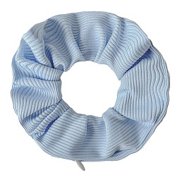 Светло-Голубой Тканевые резинки для волос для женщин и девочек, Небесно-голубой, 110 мм