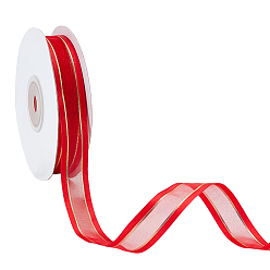 Красный 1 рулонная полиэфирная лента, для пошива одежды из ткани аксессуары, красные, 5/8 дюйм (16 мм), около 24.06 ярдов (22 м) / комплект