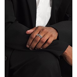 Платина Латунные микро проложить пальцев кольца кубического циркония, штабелируемые кольца, платина, размер США 6 (16.5 мм)