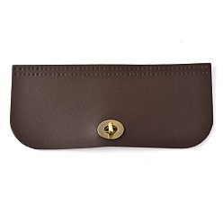 Кокосово-Коричневый Чехол для сумки из искусственной кожи, прямоугольник с закругленными углами и поворотными застежками из сплава, аксессуары для замены сумок, античная бронза, кокосового коричневый, 10x23.1x0.15~2.15 см