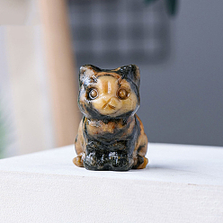 Леопардовая Яшма Натуральная кожа леопарда яшма кошка статуэтка дисплей украшения, украшения из энергетических камней, 20x30 мм