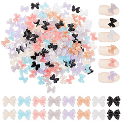 (52) Непрозрачная лаванда Бантом смолы кабошоны, ногтей декоративные аксессуары, разноцветные, 0.84x1.1x0.33 см, 200 шт / коробка