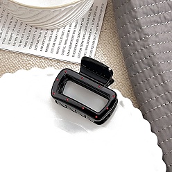 Черный Заколки для волос с когтями из смолы, аксессуары для волос для женщин и девочек, чёрные, 44x55 мм