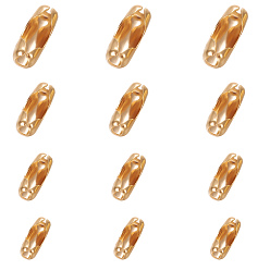 Golden 304 Stainless Steel Ball Chain Connectors, Golden, Fit for 1.5mm/2mm/2.4mm/3.2mm ball chain, 80pcs/box