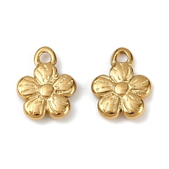 Цветок 304 прелести нержавеющей стали, золотые, цветок, 10.5x8.5x2.5 мм, отверстие : 1.4 мм