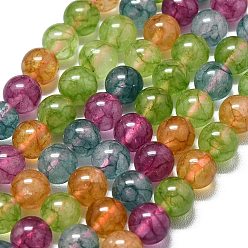 (52) Непрозрачная лаванда Натуральный Malaysia нефритовые бусы пряди, окрашенная и подогревом, круглые, разноцветные, 8~8.5 мм, отверстие : 1.2 мм, около 48 шт / нитка, 14.96 дюйм (38 см)