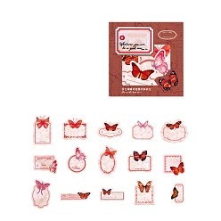 Камелия Серия воспоминаний о бабочках ретро бабочка украшение счета руки, 45 листы с наклейкой-бабочкой, камелия, 90x40 мм