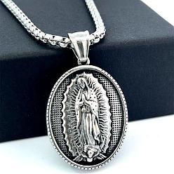 Нержавеющая Сталь Цвет Кулон из титановой стали в стиле панк-хип-хоп с элементами греческой мифологии для мужчин.