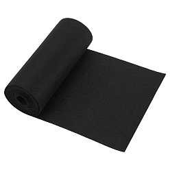 Черный Войлочная рулонная ткань, товары для поделок своими руками, чёрные, 200x1 мм, 3 м / рулон