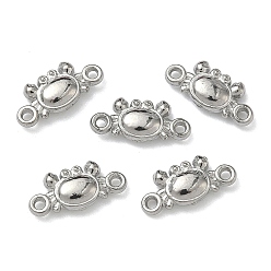 Краб Океан 304 подвески-соединители из нержавеющей стали, цвет нержавеющей стали, не тускнеет, краб, 5.5x11.5x2.5 мм, отверстие : 1 мм