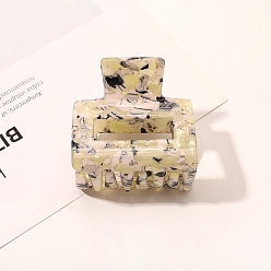 Champagne Gold Прямоугольные заколки-коготь из ацетата целлюлозы, аксессуары для волос для женщин и девочек, шампанское золото, 50x50 мм