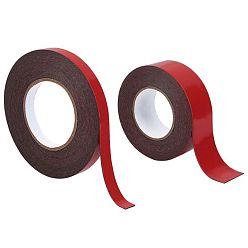 Красный Двусторонняя клейкая лента pe, красные, 1.5~5 см, около 10 м / рулон, 2 рулонов / набор