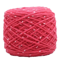Малиновый Полиэфирная пряжа, твидовая пряжа, для вязания крючком принадлежности, малиновый, 6 мм, около 240.59 ярдов (220 м) / моток