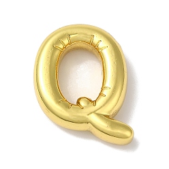 Letter Q Ионное покрытие (ip) 304 подвески из нержавеющей стали, буквенное очарование, Буква Q, 20x17x5 мм, отверстие : 3x2 мм