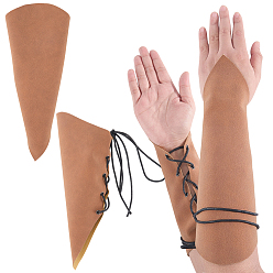 Camel Viking Adjustable Polyester Cord Bracelets, Medieval Guard Wristband for Women, Camel, 29x26x0.1~0.2cm