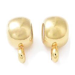 Настоящее золото 24K Поручни из латунной трубки, петля под залог, ползунки, без кадмия и без свинца, реальный 24 k позолоченный, 8.5x6x4.5 мм, отверстия : 2 mm и 1.4 мм