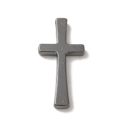 Черный Цвет Металла Подвески из сплава, без кадмия и без свинца, крестик, металлический черный , 48x23.5x5.5 мм, отверстие : 5x3 мм