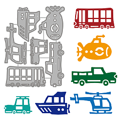 Vehicle Углеродистая сталь разрезает трафареты, для diy scrapbooking, Фотоальбом, декоративная бумага для тиснения, цвет нержавеющей стали, модель автомобиля, 95x128x0.8 мм