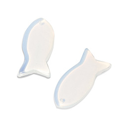 Опал Opalite подвески, рыбы прелести, 38x20 мм