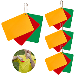 (52) Непрозрачная лаванда Задержка штрафных карточек судьи из ПВХ, предупреждение и выброс, с шариковой цепью, разноцветные, 125 мм