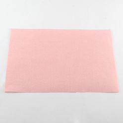 Pink Non Woven Fabric Embroidery Needle Felt for DIY Crafts, Square, Pink, 298~300x298~300x1mm, about 50pcs/bag