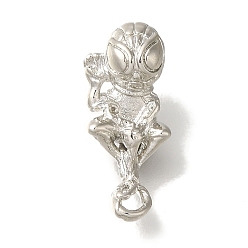 Платина Стойки обшивки латунные подвески, долговечный, сверхчеловек, платина, 20x8x5 мм, отверстие : 1.4 мм