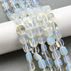 Опал Opalite бисер пряди, самородки, упавший камень, 8~11x6~8x6~8 мм, отверстие : 1 мм, около 47 шт / нитка, 15.75'' (40 см)