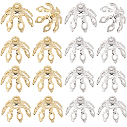 (52) Непрозрачная лаванда 80 шт. 2 цвета, латунные бусины, подвесные дужки, для изготовления стеклянного кулона, платиной и золотом, 10x7.5 мм, отверстие : 1.4 мм, 40 шт / цвет