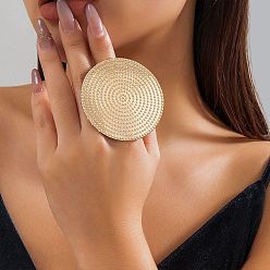 Золотой Большие плоские круглые кольца из сплава с открытыми манжетами для женщин, золотые, 9 мм