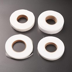 White (Defective Closeout Sale: Yellowing), Nylon Double-sided Adhesive Tape, For Clothes Making, White, 1~25cm, 70yards/roll(64m/roll), 4rolls/set