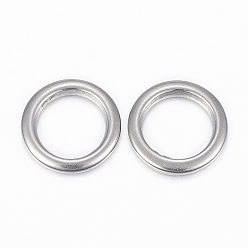 Stainless Steel Color Tarnish Resistant 304 Stainless Steel Linking Rings, Stainless Steel Color, 12x1.5mm, about 8mm inner diameter