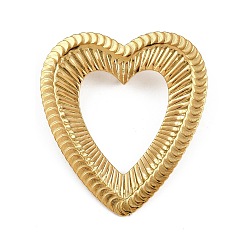 Сердце Океан 304 подвески из нержавеющей стали, золотые, сердце, 46x42.5x2 мм, отверстие : 6 мм