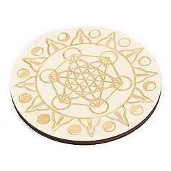 Звезда Деревянная маятниковая доска, биолокация гадальная доска, для колдовства принадлежности для викканского алтаря, плоско-круглые, звезда, 100 мм