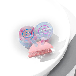 Светло-Синий Заколки для волос в форме когтей из ацетата целлюлозы (смола), аксессуары для волос для девочек и женщин, голубой, 60x48 мм