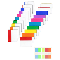 (52) Непрозрачная лаванда 500 шт. прямоугольные этикетки для животных, чтение вкладок с заметками, стикеры категорий, разноцветные, 50.5x40.5x0.1 мм