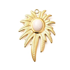 Белый 304 подвески из нержавеющей стали, лист, ионное покрытие (ip), белые, 44x29.5x5.5~6 мм, отверстие : 2.5 мм