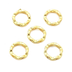 Золотой Латунная оправа из бусинок из прозрачного кубического циркония с микропаве, без свинца и без кадмия, долговечный, кольцо, золотые, 11.5x2.5 мм, отверстие : 1 мм