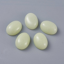 Luminous Stone Синтетический серебристый камень / светящиеся каменные кабошоны, овальные, 16x12x6 мм