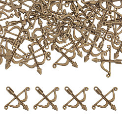 Античная Бронза 100 шт. Подвески из сплава в тибетском стиле, стрелка, античная бронза, 25x25 мм