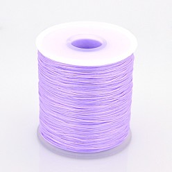 Лиловый Плоская эластичная кристаллическая струна, эластичная нить для бисера, для изготовления эластичного браслета, сирень, 0.5 мм, около 546.8 ярдов (500 м) / рулон