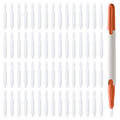 White 60Pcs Nylon Replacement Tips Nibs for Paint Pens, White, 24x3mm