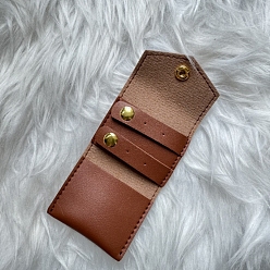 Седло Коричневый Мешочки из микрофибры, принадлежности для хранения колец, прямоугольные, седло коричневый, 14.5x6 см