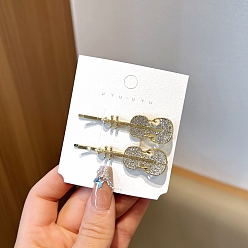 Кристалл Сплав горный хрусталь для волос заколки для волос, аксессуары для волос для женщин и девочек, гитар, кристалл, 60 мм