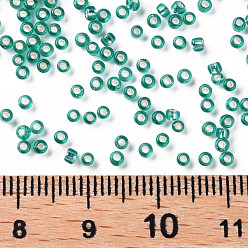 Medium Sea Green 12/0 Grade A Round Glass Seed Beads, Silver Lined, Medium Sea Green, 12/0, 2x1.5mm, Hole: 0.3mm, about 30000pcs/bag