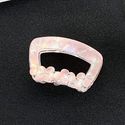Pink Acrylic Claw Hair Clips, Flower, Pink, 31x26x25mm