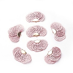 чертополох Железа кулон, с шелковым, цветок, золотые, чертополох, 25~27x38~41 мм, отверстие : 1.5 мм