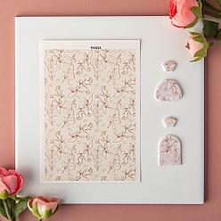 Льняное Полотно Цветочная керамика глина вода переводная бумага, переводные декали под глазурью, заколка для волос с подвесками для сережек своими руками, белье, 138x95 мм