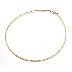 Золотой 304 из нержавеющей стали цепи ожерелья, с карабин-лобстерами , золотые, 15.7 дюйм (40 см)